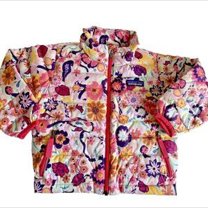 Patagonia Baby Down Sweater Jacket 12-18 M Rare Birds & Vines Print